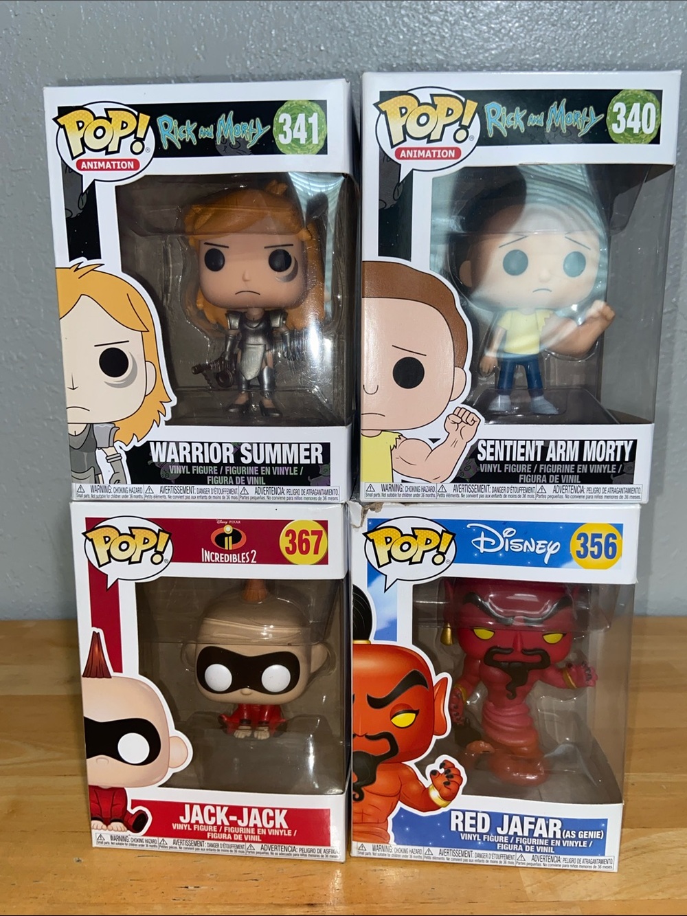Set of 4 Collectible Funko Pop Bundle Set